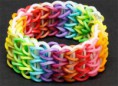 Duhové gumičkové náramky